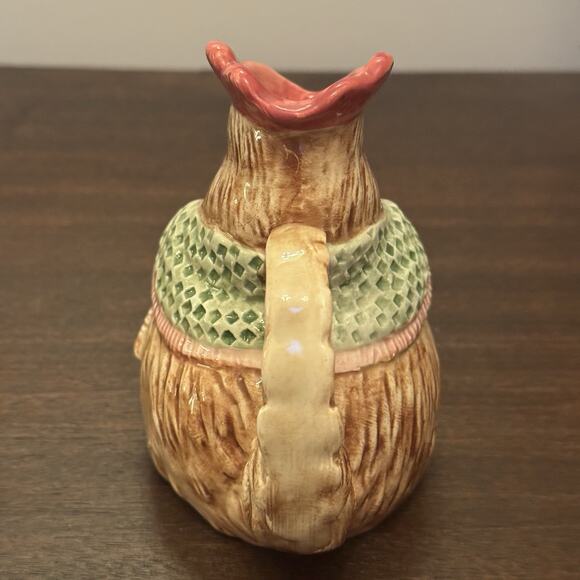 VTG Fitz and Floyd "Bacon and Eggs" Pig Hen Creamer & Sugar 1987 Cottage Core - Picture 4 of 16